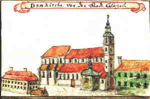 Dom Kirche vor der Stadt Glogau - Tum, widok ogólny
